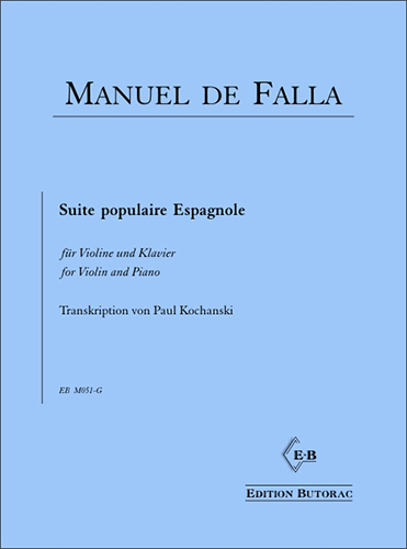 Cover - Manuel de Falla, Suite populaire espagnole